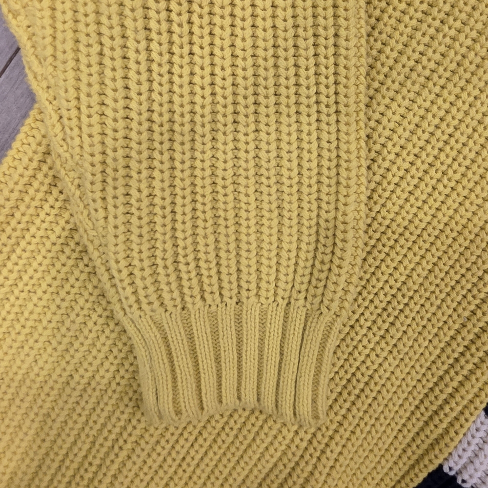 STAUD Yellow and Navy Striped Sweater - Picture 4 of 5